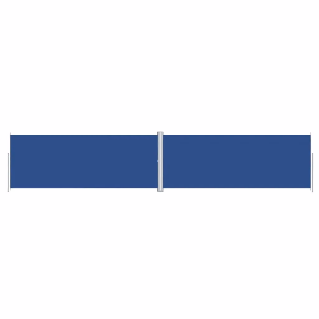 Berkfield Home Retractable Blue Polyester Roller Side Awning W: 1000 cm, H: 200 cm – 2