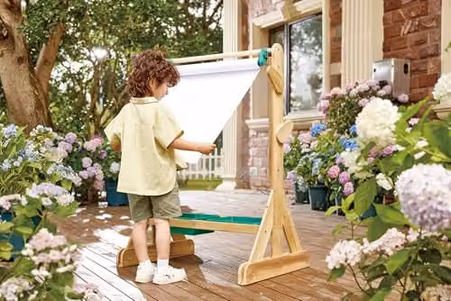 Hape Outdoor Childrens Easel in Weatherproof Wood – 2