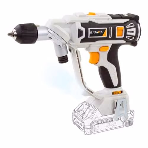 Batavia Maxxpack 18V Twin Cordless Drill Driver in Black (Without Battery and Charger) – 1
