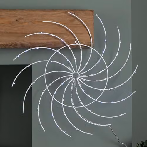 Samuel Alexander 50cm Light Up Christmas Catherine Wheel with 96 Blue and White LEDs – 2