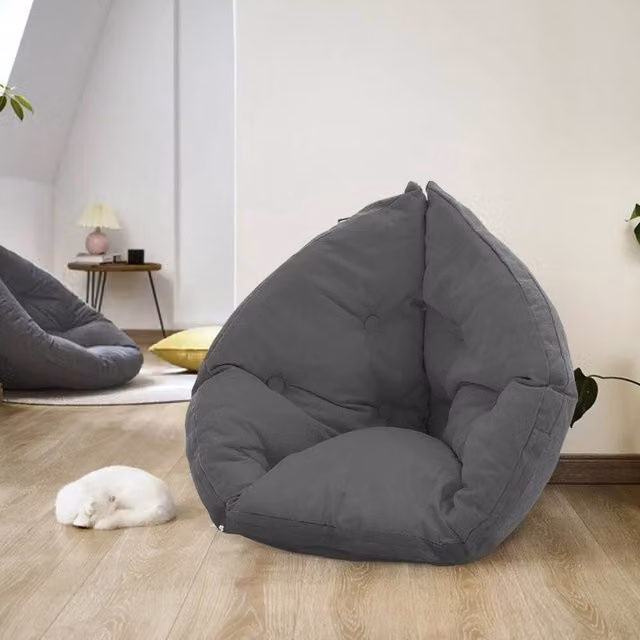 KORVIXA Grey Hanging Swing Chair Cushion for Egg Chairs, Diameter: 100 cm – 1