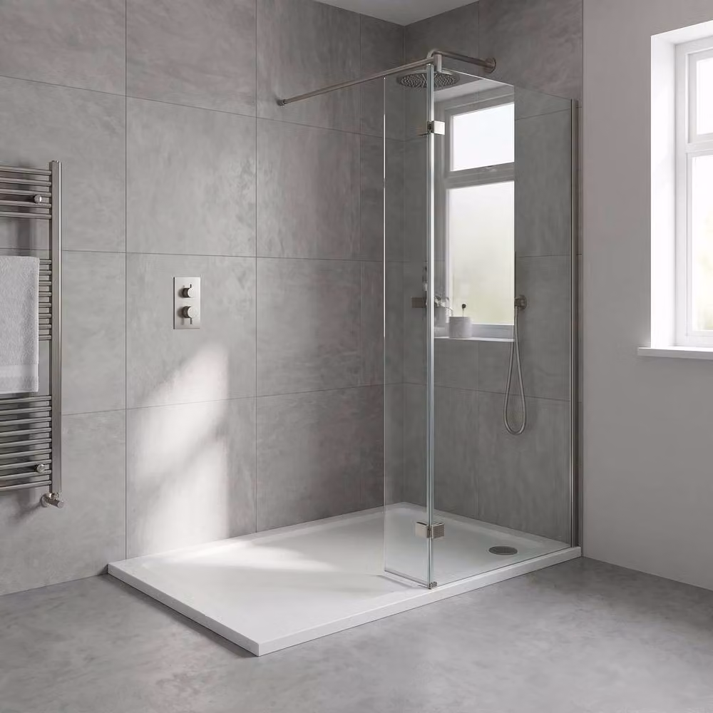 Balterley Premium Slip Resistant Rectangular Shower Tray, White, W: 120 cm, D: 90 cm – 2