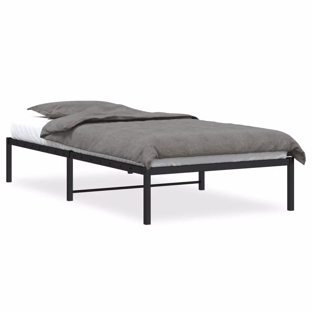 Berkfield Home Metal Bed Frame in Black, W/D/H: 100 x 200 cm – 2