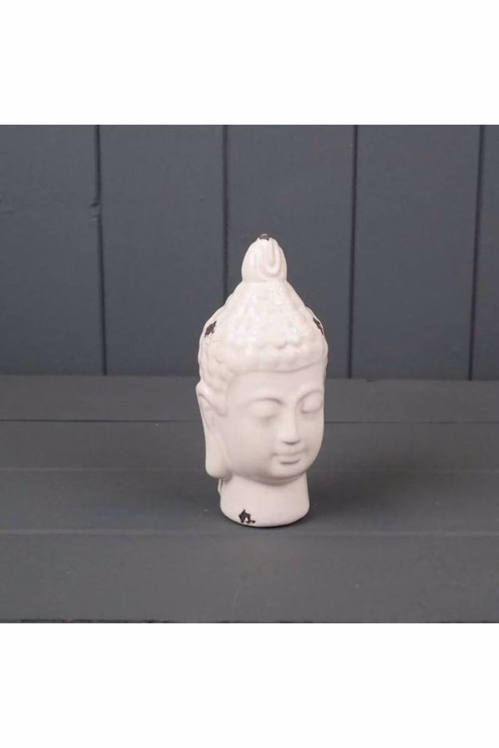 KDMD White Ceramic Buddha Head Tabletop Ornament – 2