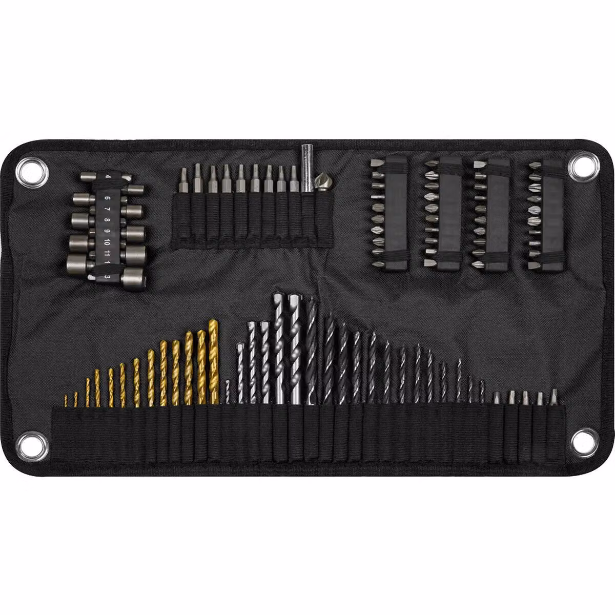 Loops 98 Piece HSS Drill and Bit Accessory Set in Multicolour with Stainless Steel Components – 4