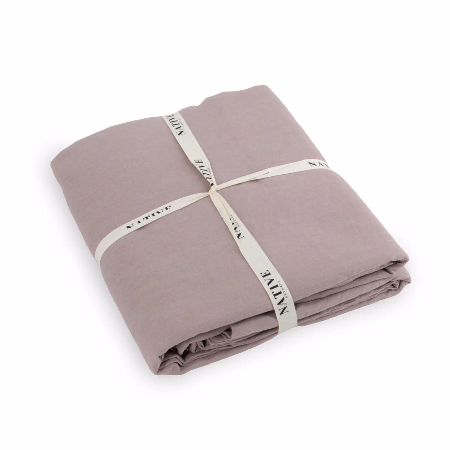 Native Natural Pink 100% Linen Double Duvet Cover, W/D/H: 200 x 200 cm – 2