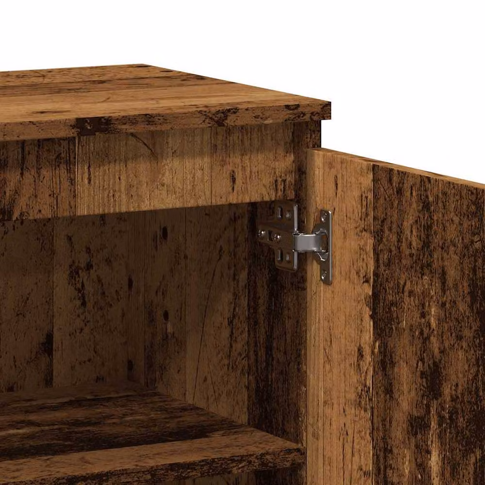 Berkfield Home Rustic Old Wood Sideboard in Brown, W/D/H: 60 x 35 x 70 cm – 5