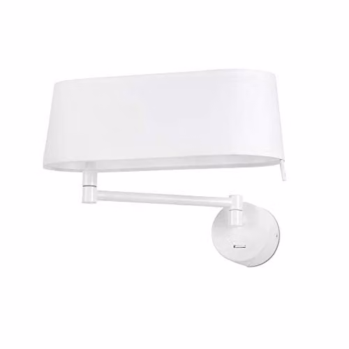 Netlighting Desliz Adjustable LED Wall Lamp in White, 11W, 2700K Warm White – 1