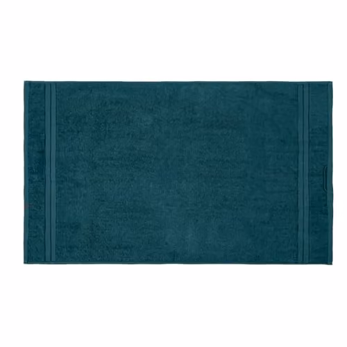 OHS 4 Pack of Fluffy 100% Cotton Hand Towels in Petrol Green with Hanging Loops – 4