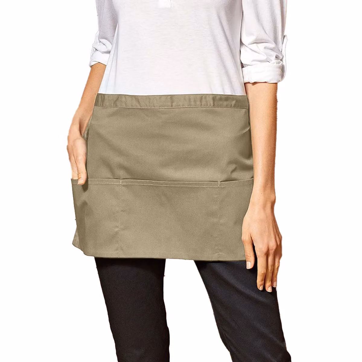 Premier Colours 3 Pocket Short Apron in Green – 2
