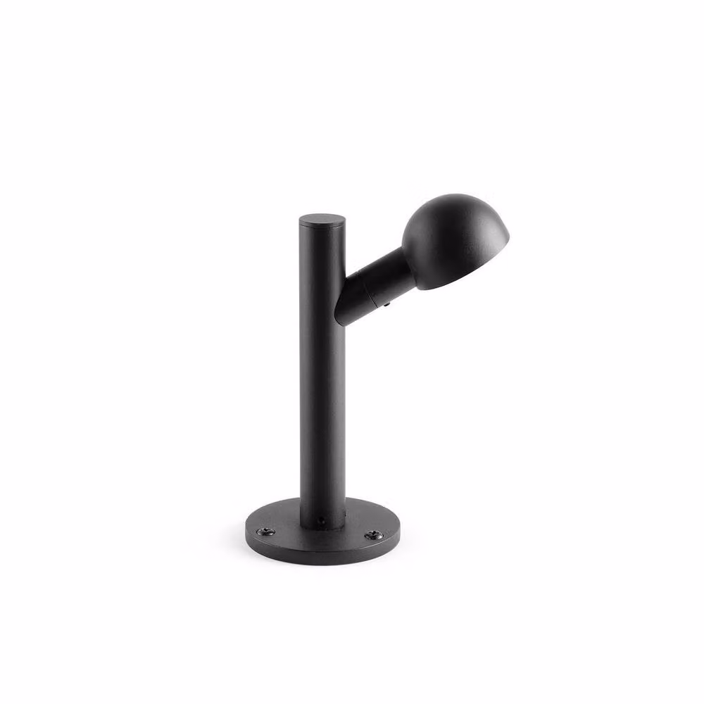 Netlighting Brot Black Outdoor Pedestal Light with 2700K Warm White LED and IP65 Rating – 2