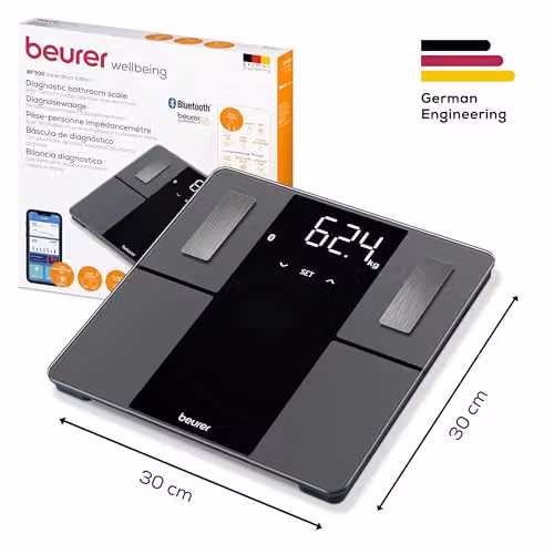 Beurer BF 500 Personal Digital Body Analysis Scales in Black with Bluetooth and App Control – 5