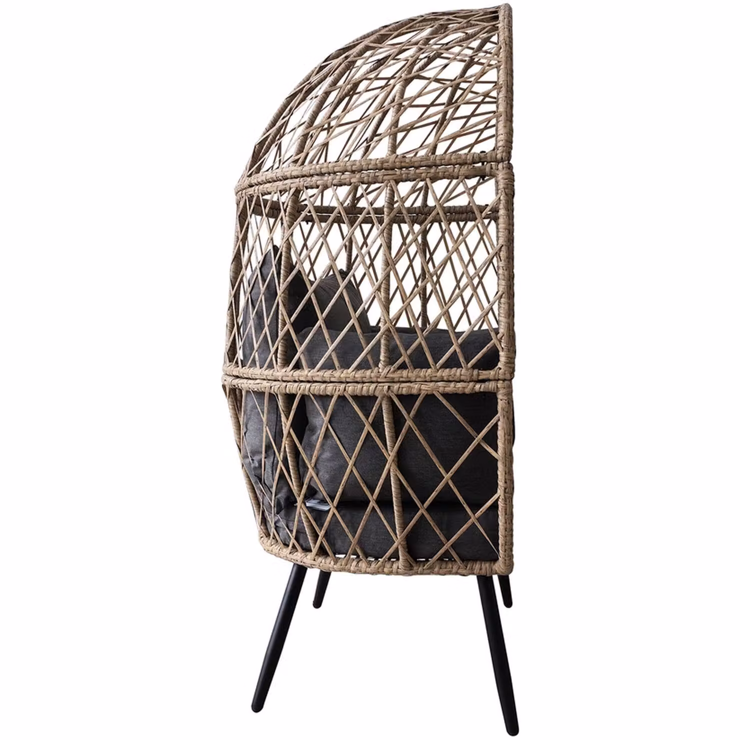 Chilli Seating Fiji Egg Chair in Beige Rattan and Metal – 2
