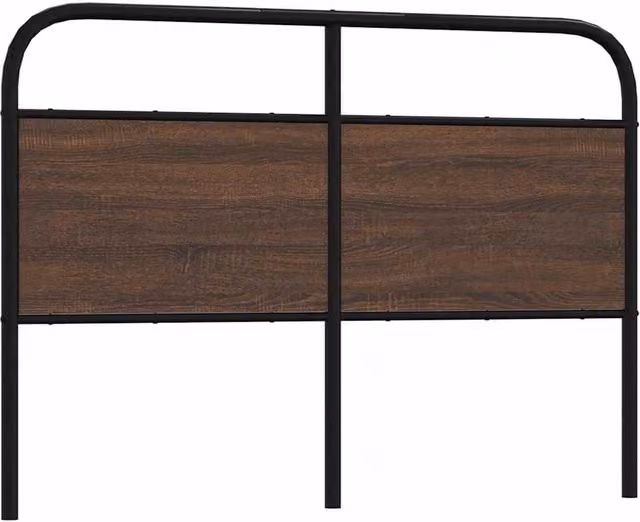 Berkfield Home Classic Headboard in Brown Oak, Width: 135 cm
