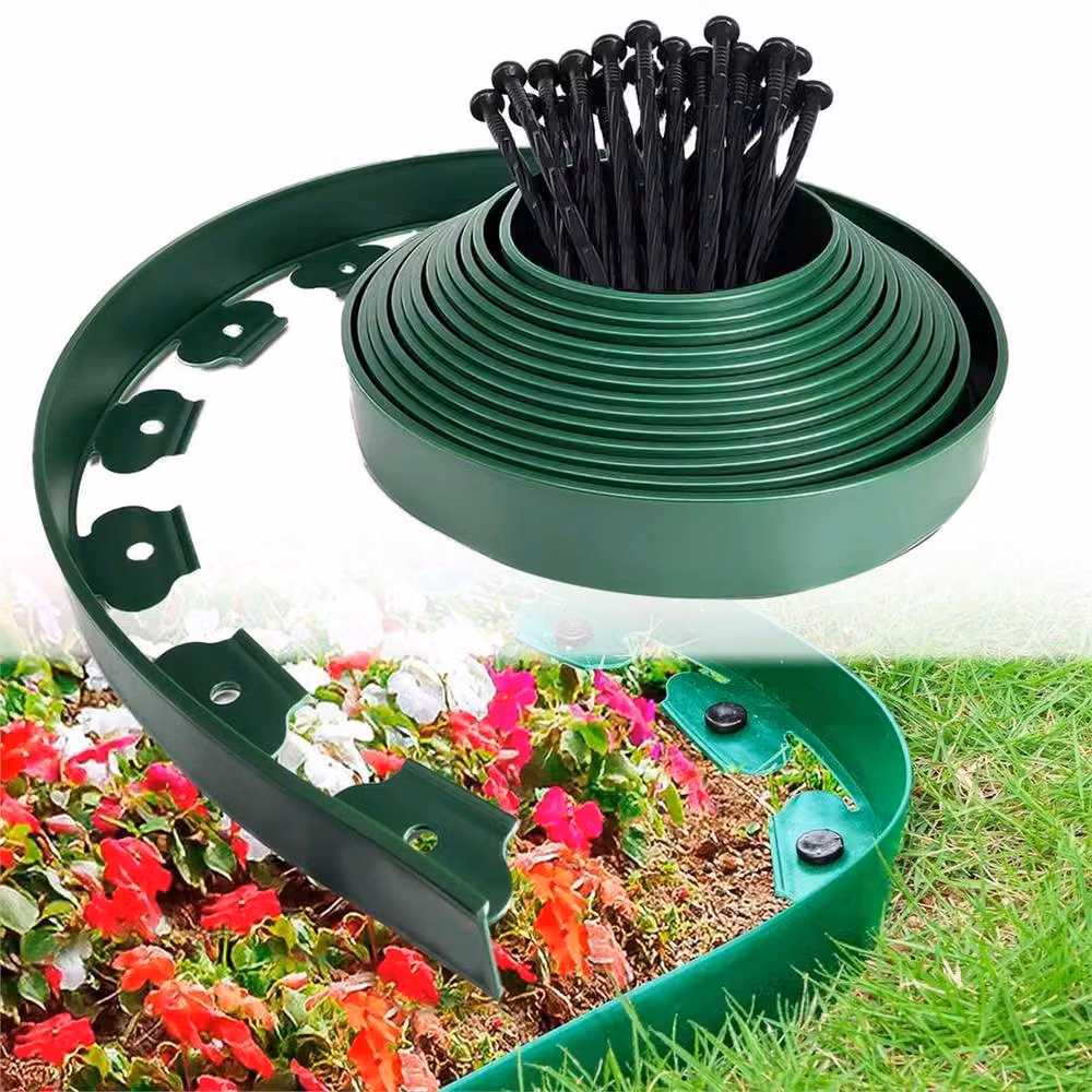Nordara 10m Green Garden Lawn Edging with 50 Pegs – 3