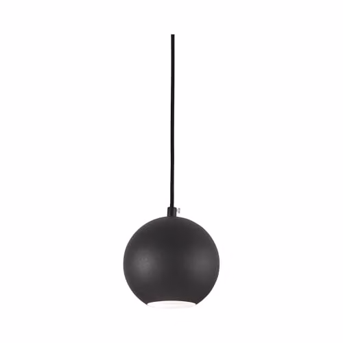 Netlighting Mr Jack Indoor Globe Ceiling Pendant Lamp in Black with GU10 LED Bulb