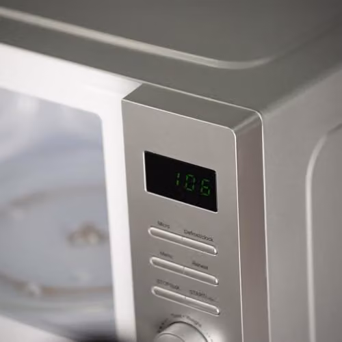 Willow WM23DS 800W 23L Solo Microwave with Defrost Function and LED Interior Light, Silver – 6