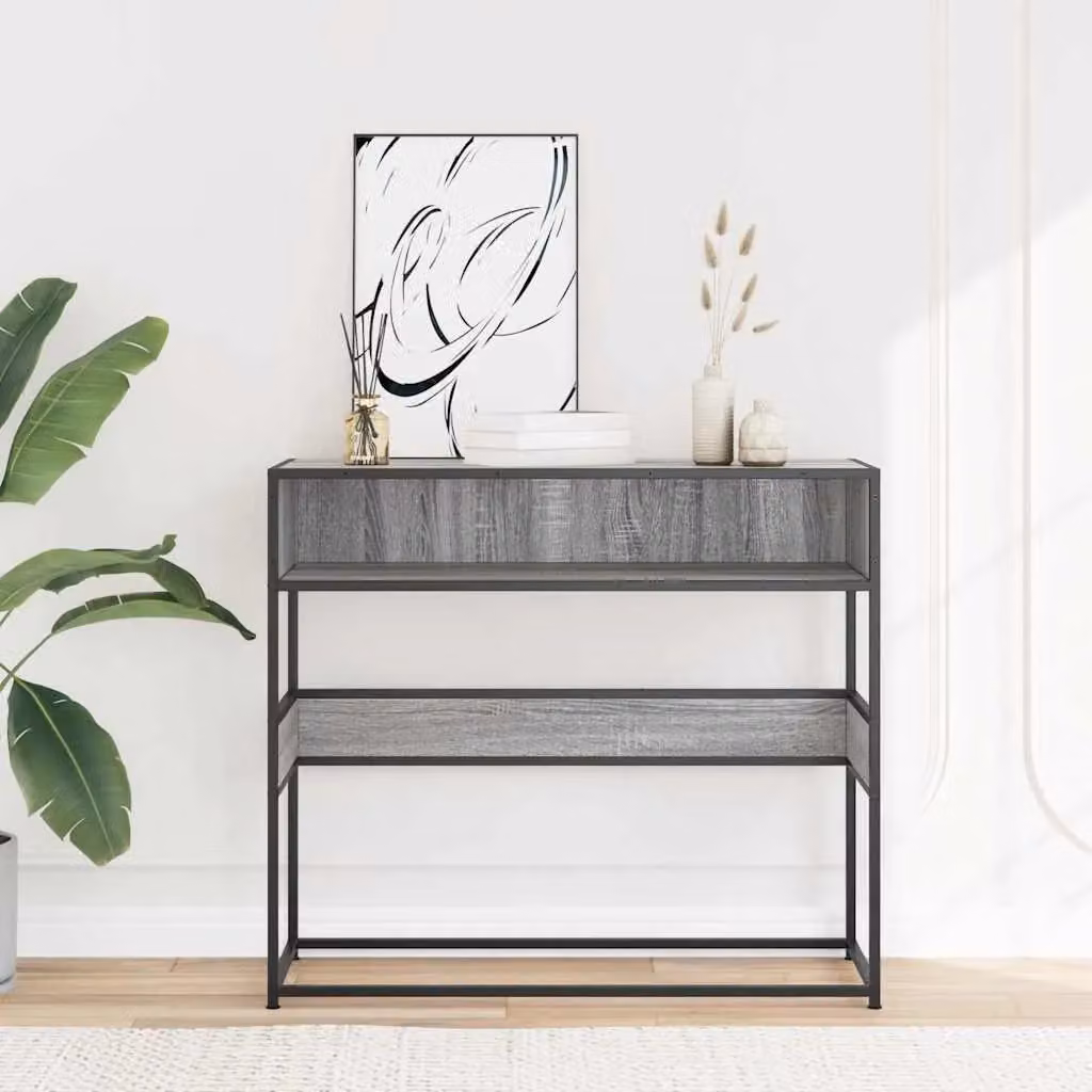 Berkfield Home Grey Sonoma Console Table, W/D/H: 90 x 35 x 80 cm – 3