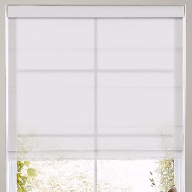 Terrys Felicity Sheer Voile Made to Measure Roman Blind in White