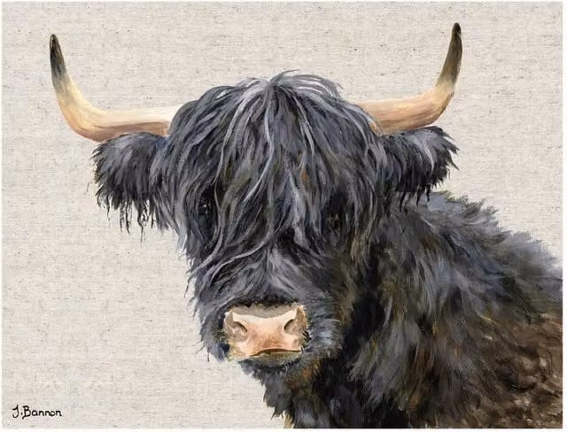 Jane Bannon Hagrid Multicolour Animal Illustration Paper Poster