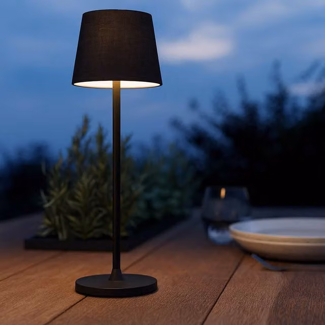 Eglo Leonero Portable LED Tuneable Table Lamp, Black, Rechargeable with Touch Dimmer – 1