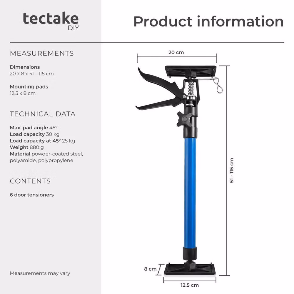tectake Door Frame Struts Set of 6 in Blue – 5