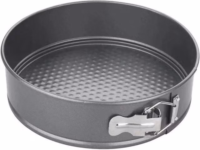 Chef Aid Grey Non-Stick Loose Base Round Springform Tin, Diameter: 23 cm