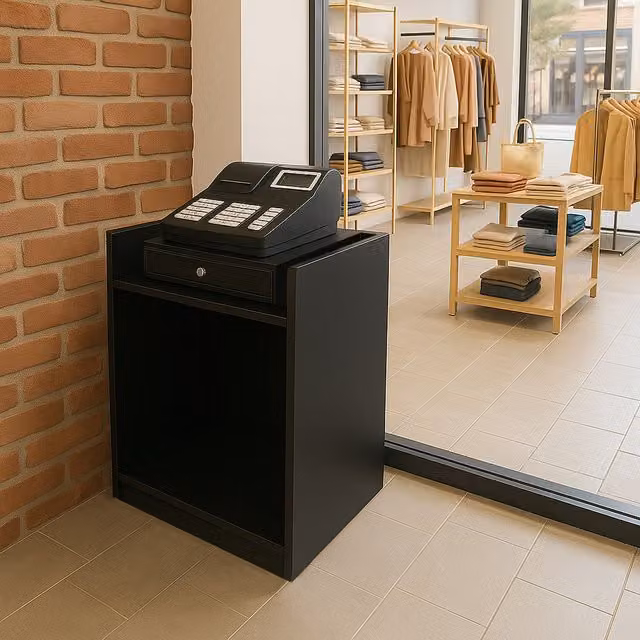 Monster Shop TB60 Shop Counter Till Block in Matt Black