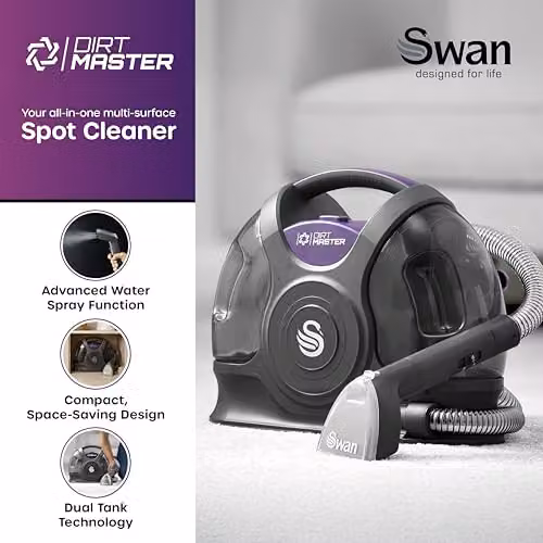 Swan Dirtmaster Spot Cleaner and Cold Water Spot Cleaner in Grey and Purple – 4