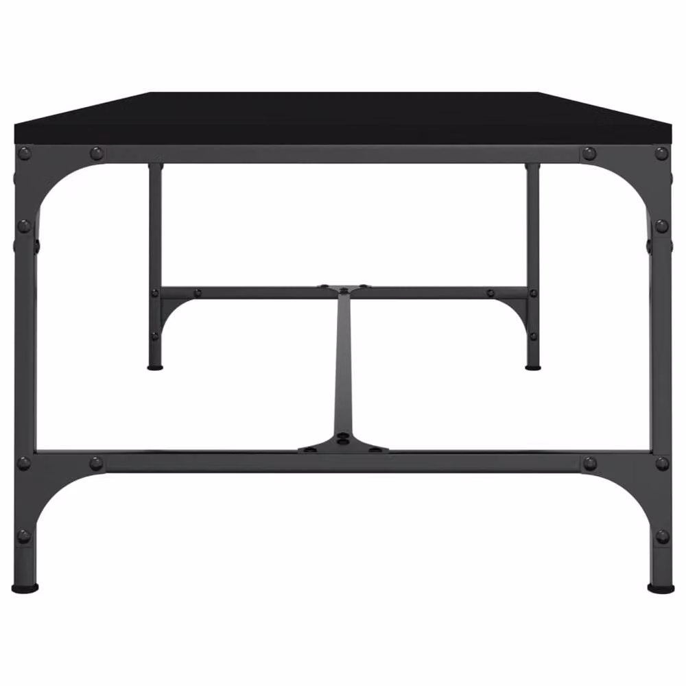 Berkfield Home Modern Black Decorative Coffee Table, W/D/H: 100 x 50 x 35 cm – 3