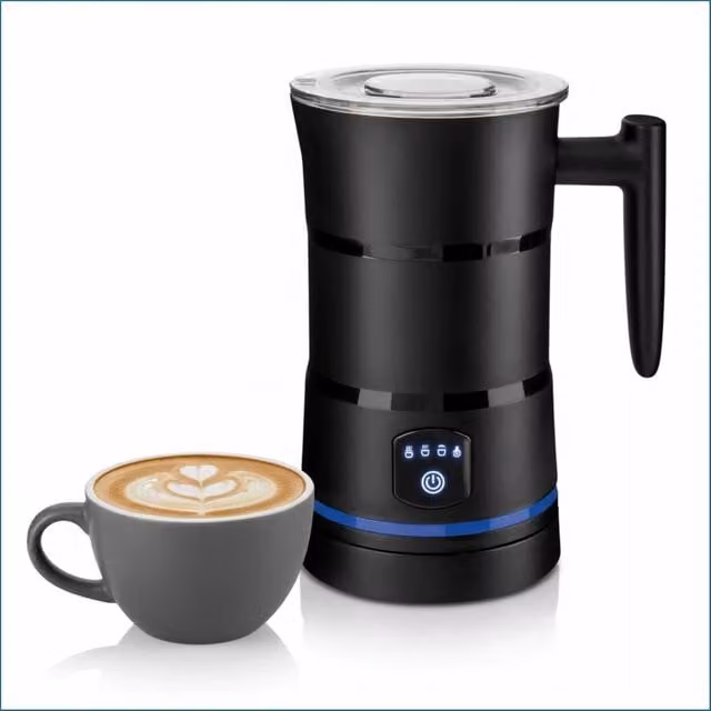NESTLUNE 4-in-1 Electric Milk Frother and Hot Chocolate Maker in Black, W/D/H: 100 x 15 cm – 1