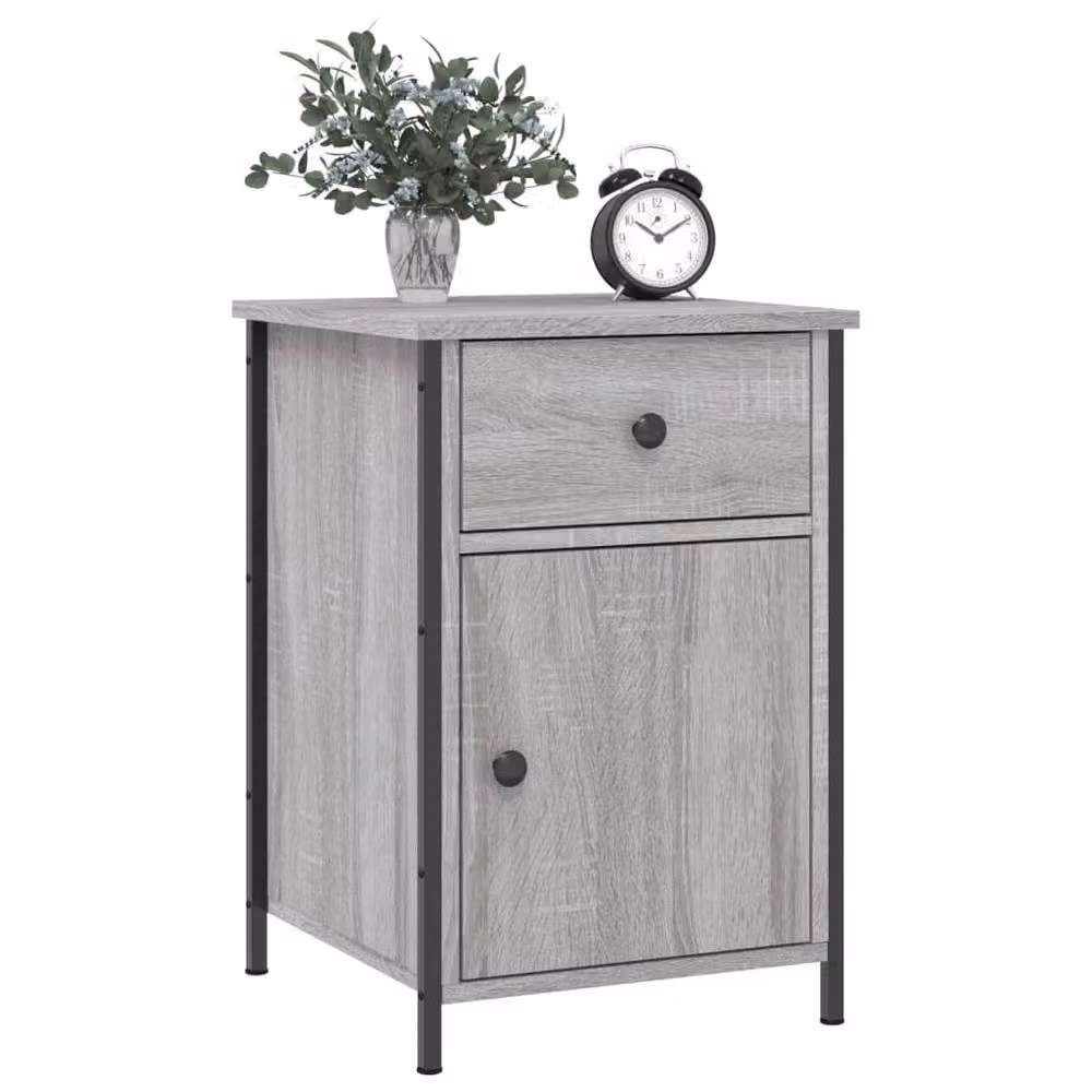 Berkfield Home Grey Sonoma Bedside Cabinet W/D/H: 40 x 42 x 60 cm – 3