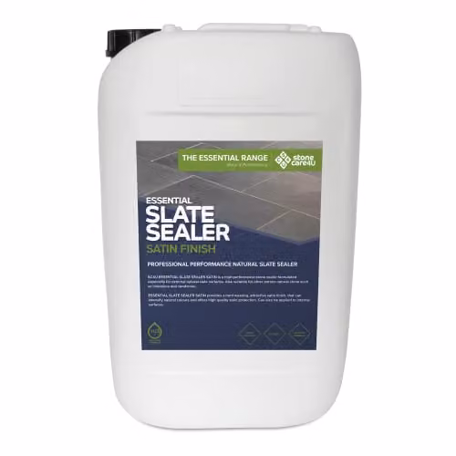 StoneCare4U Slate Sealer Satin 25L Transparent Waterproof Gloss Enhancement Exterior Natural Stone Sealant for Sandstone, Limestone and Slate