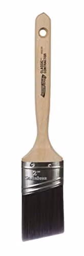 Arroworthy Classic Semi-Oval Angled Nylyn 2.0" Long Handle Synthetic Polyester Paint Brush for Water and Solvent Based Paints
