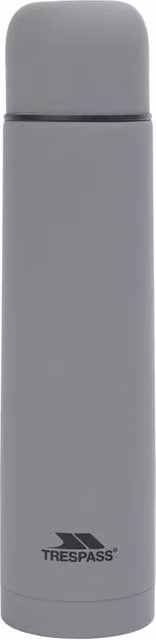 Trespass Torre 100 Vacuum Insulated Stainless Steel Thermal Flask, Grey, 1 l