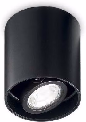 Netlighting Mood Black Surface Mounted Cylinder Ceiling Lamp with GU10 Bulb – 2