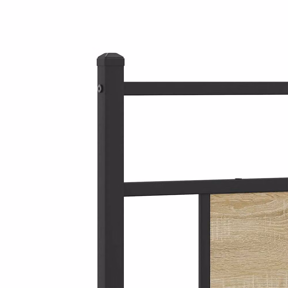 Berkfield Home Single Bed Frame in Sonoma Oak Brown, Engineered Wood, W/D/H: 90 x 190 cm – 3