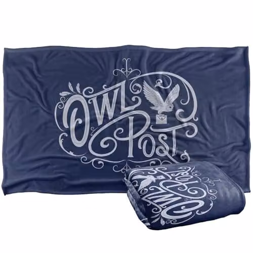 Warner Bros. Harry Potter Owl Post Super Soft Silky Touch Fleece Throw Blanket, Multicolour, W: 91.44 cm x L: 147 cm – 1