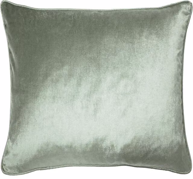 Laura Ashley Nigella Square Filled Cushion in Duckegg Blue/Green, W/D/H: 50 x 50 x 50 cm