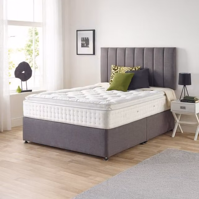 Relyon Prairie 1000 Pocket Mattress, White, W: 200 cm, D: 200 cm