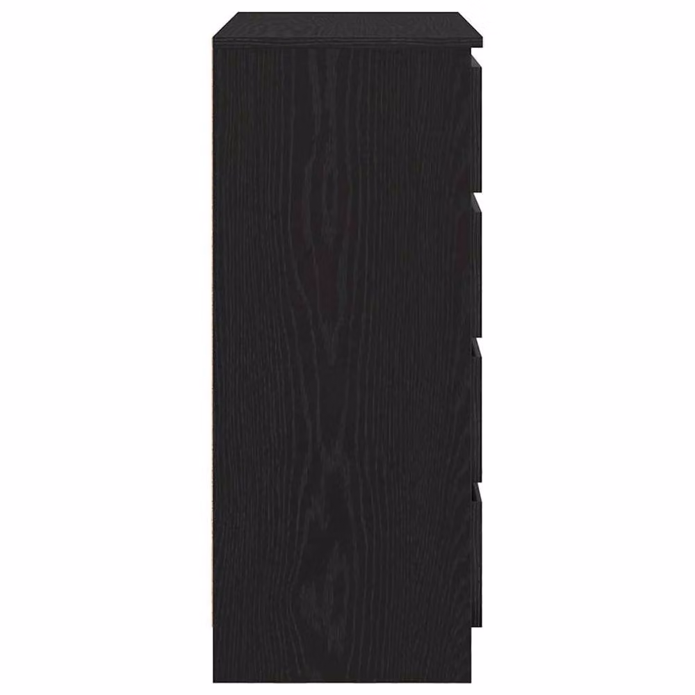 Berkfield Home Modern Sideboard with Drawers in Black Oak, W/D/H: 71 x 35 x 84 cm – 3