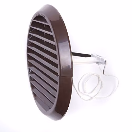 Xpelair Simply Silent Round Contour Wall Kit Grille in Brown and White – 3
