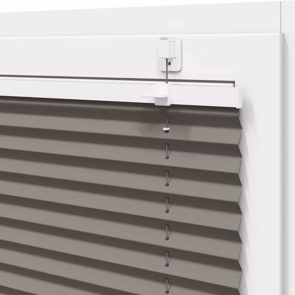 Berkfield Home Single Pleat Fabric Blind in Anthracite Grey, W: 75 cm, H: 200 cm – 3