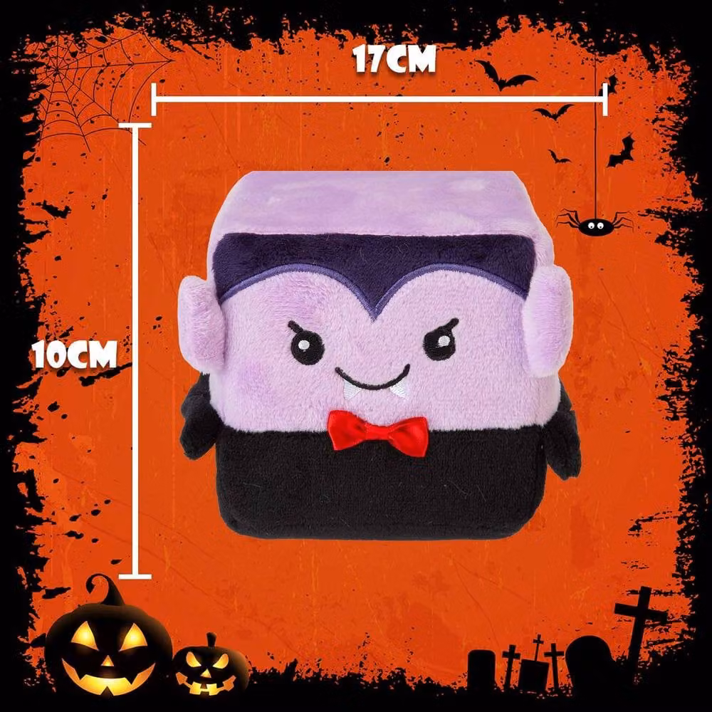 VFM e-Store Halloween Squishy Cube Plush Party Decoration, Purple, 10cm – 2