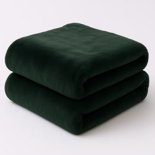 Dreamcatcher Faux Fur Polyester Throw Blanket in Green, W/D: 160 x 130 cm – 6