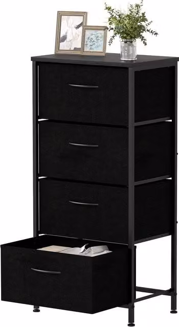COSTWAY Rustic Black Wall Mounted Shelf with Wood and Metal Construction