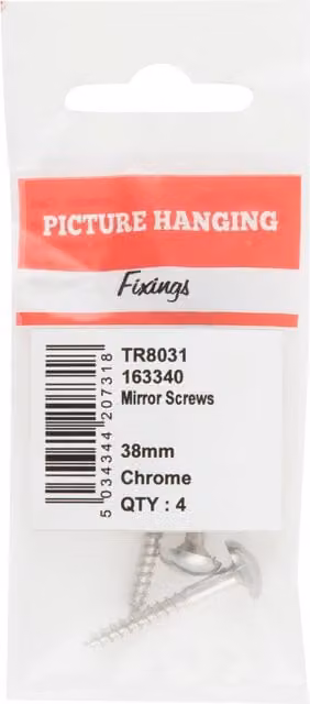 Hiatt Chrome Mirror Screws