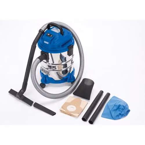 Draper 1250W Blue Wet and Dry Vacuum Cleaner with 20 L Capacity and Blow Function – 2
