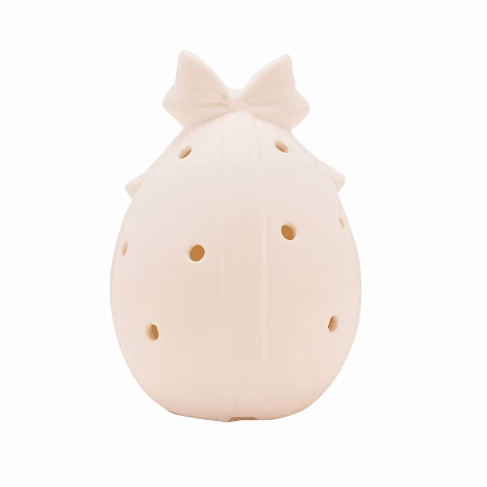 Eggs-traordinary Gift Co. Small White Ceramic LED Egg Ornament for Easter and Spring Decor – 2