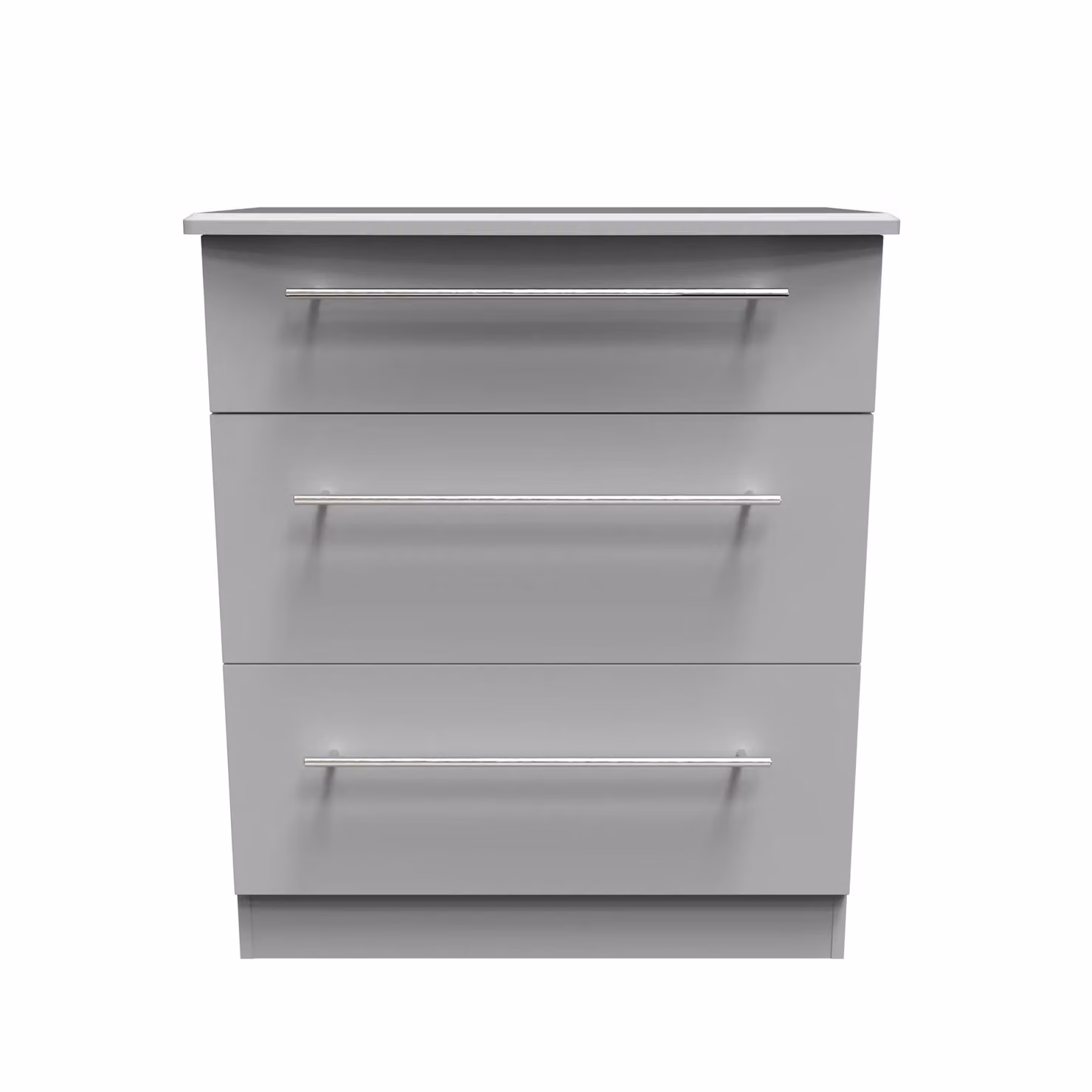 2 U Carlton Ready Assembled 3 Drawer Deep Chest in Grey – 2